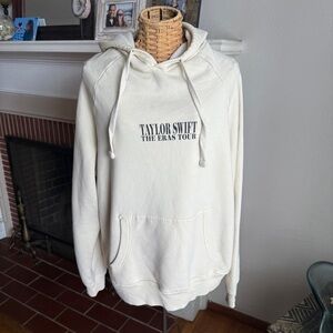 Taylor Swift cream Eras tour hoodie sweatshirt Large